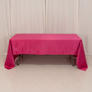 <h3 style="margin-left:0px;"><strong>Seamless Fuchsia Lamour Satin Rectangle Tablecloth</strong>