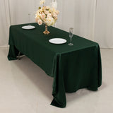 60x126inch hunter emerald green Seamless Lamour Satin Rectangle Tablecloth