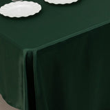 60x126inch hunter emerald green Seamless Lamour Satin Rectangle Tablecloth