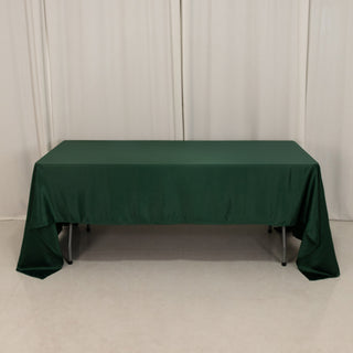 <h3 style="margin-left:0px;"><strong>Seamless Hunter Emerald Green Lamour Satin Rectangle Tablecloth</strong>