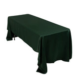 60x126inch hunter emerald green Seamless Lamour Satin Rectangle Tablecloth