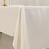 60x126inch ivory off white Seamless Lamour Satin Rectangle Tablecloth