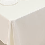 60x126inch ivory off white Seamless Lamour Satin Rectangle Tablecloth