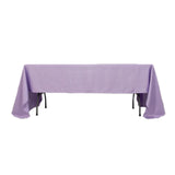 60x126inch lavender lilac Seamless Lamour Satin Rectangle Tablecloth