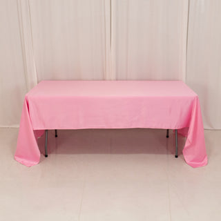 <h3 style="margin-left:0px;"><strong>Seamless Pink Lamour Satin Rectangle Tablecloth</strong>