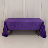 60x126inch purple Seamless Lamour Satin Rectangle Tablecloth