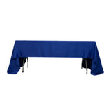 60x126inch royal blue Seamless Lamour Satin Rectangle Tablecloth