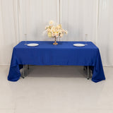 60x126inch royal blue Seamless Lamour Satin Rectangle Tablecloth