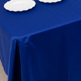 60x126inch royal blue Seamless Lamour Satin Rectangle Tablecloth