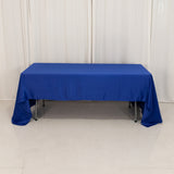 60x126inch royal blue Seamless Lamour Satin Rectangle Tablecloth