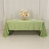 60x126inch sage green Seamless Lamour Satin Rectangle Tablecloth