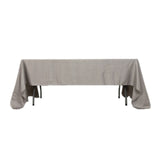 60x126inch silver Seamless Lamour Satin Rectangle Tablecloth