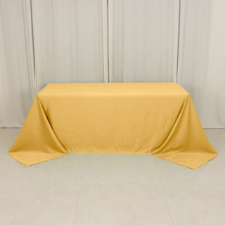 <h3 style="margin-left:0px;"><strong>Luxurious Champagne Lamour Satin Rectangle Tablecloth</strong>