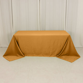 <h3 style="margin-left:0px;"><strong>Luxurious Gold Lamour Satin Rectangle Tablecloth</strong>