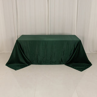 <h3 style="margin-left:0px;"><strong>Luxurious Hunter Emerald Green Lamour Satin Rectangle Tablecloth</strong>