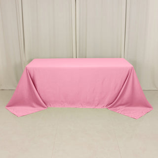 <h3 style="margin-left:0px;"><strong>Luxurious Pink Lamour Satin Rectangle Tablecloth</strong>