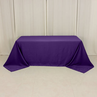 <h3 style="margin-left:0px;"><strong>Luxurious Purple Lamour Satin Rectangle Tablecloth</strong>