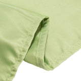 90x132inch Sage Green Seamless Lamour Satin Rectangle Tablecloth for 6 Foot Table