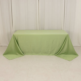 <h3 style="margin-left:0px;"><strong>Luxurious Sage Green Lamour Satin Rectangle Tablecloth</strong>