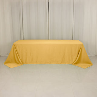 <h3 style="margin-left:0px;"><strong>Luxurious Champagne Lamour Satin Rectangle Tablecloth 90"x156"</strong>