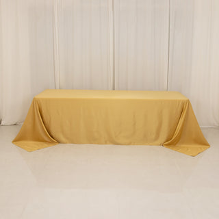 <h3 style="margin-left:0px;"><strong>Luxurious Champagne Lamour Satin Rectangle Tablecloth 90"x156"</strong>