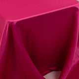 Fuchsia Seamless Lamour Satin Rectangle Tablecloth - 90x156inch for 8 Foot Table