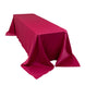 Fuchsia Seamless Lamour Satin Rectangle Tablecloth - 90x156inch for 8 Foot Table