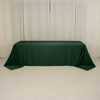 <h3 style="margin-left:0px;"><strong>Luxurious Hunter Emerald Green Lamour Satin Rectangle Tablecloth 90"x156"</strong>