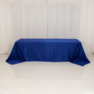 <h3 style="margin-left:0px;"><strong>Luxurious Royal Blue Lamour Satin Rectangle Tablecloth 90"x156"</strong>