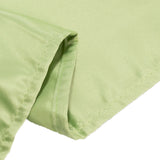 90x156inch Sage Green Seamless Lamour Satin Rectangle Tablecloth for 8 Foot Table