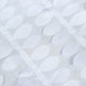 54inch White 3D Leaf Petal Taffeta Fabric Square Tablecloth