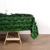 60"x102" Green Leaf Petal Taffeta Rectangle Tablecloth