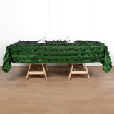 60"x102" Green Leaf Petal Taffeta Rectangle Tablecloth