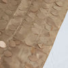 90x132inch Taupe 3D Leaf Petal Taffeta Fabric Seamless Rectangle Tablecloth#whtbkgd