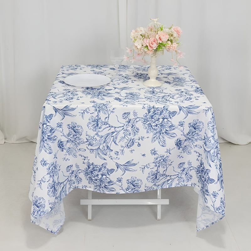 French Toile Table Overlays