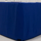 Royal Blue Fitted Premium Polyester Rectangle Tablecloth 6ft Table Cover