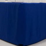 Royal Blue Fitted Premium Polyester Rectangle Tablecloth 6ft Table Cover