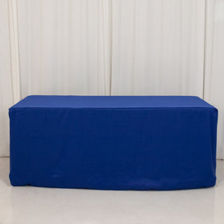 <h3 style="margin-left:0px;"><span style="background-color:transparent;color:#000000;">Royal Blue Fitted Premium Polyester Rectangle Tablecloth</span>