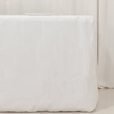 White Fitted Premium Polyester Rectangle Tablecloth 6ft Table Cover