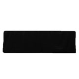 Black Fitted Premium Polyester Rectangle Tablecloth 8ft Table Cover For 96x30inch Tables - 220GSM