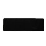 Black Fitted Premium Polyester Rectangle Tablecloth 8ft Table Cover For 96x30inch Tables - 220GSM