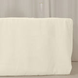 Ivory Fitted Premium Polyester Rectangle Tablecloth 8ft Table Cover