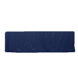 Navy Blue Fitted Premium Polyester Rectangle Tablecloth 8ft Table Cover