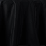 108" Fire Retardant Black Tablecloth Premium Polyester Round Table Cover#whtbkgd