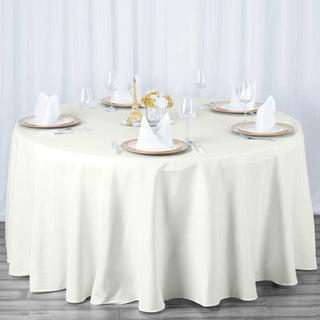 <span style="background-color:#ffffff;color:#1d1f25;">Stylish and Versatile Ivory Tablecloth</span>