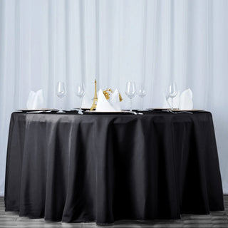 <span style="background-color:transparent;color:#000000;">Stylish and Versatile Black Tablecloth</span>