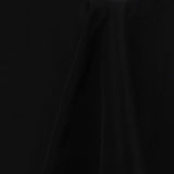 Black Seamless Premium Polyester Round Tablecloth 132inch Inherently Flame Retardant#whtbkgd