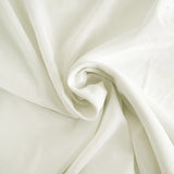 Ivory Seamless Premium Polyester Round Tablecloth 132inch Inherently Flame Retardant Table Cover