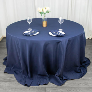 <h3 style="margin-left:0px;"><strong>Stylish and Versatile Navy Blue Tablecloth</strong>