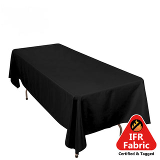 <h3 style="margin-left:0px;"><strong>Black Premium Polyester Rectangle Tablecloth</strong>